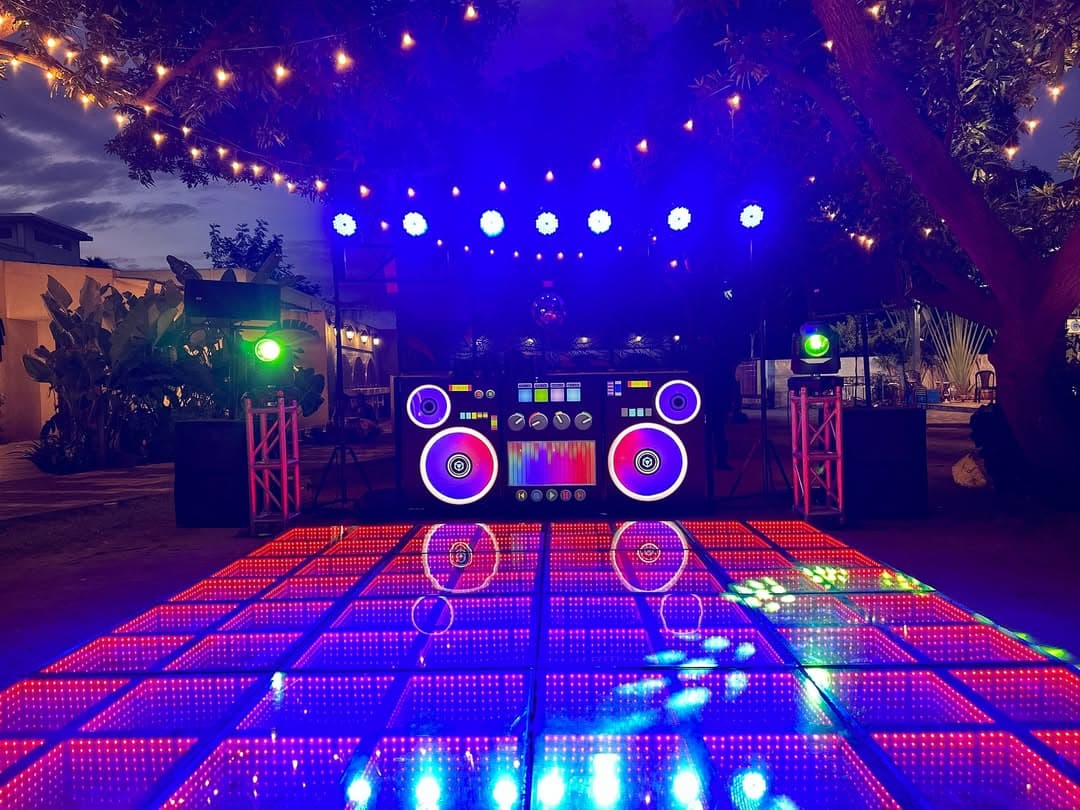 Open-Air DJ & LED Floor